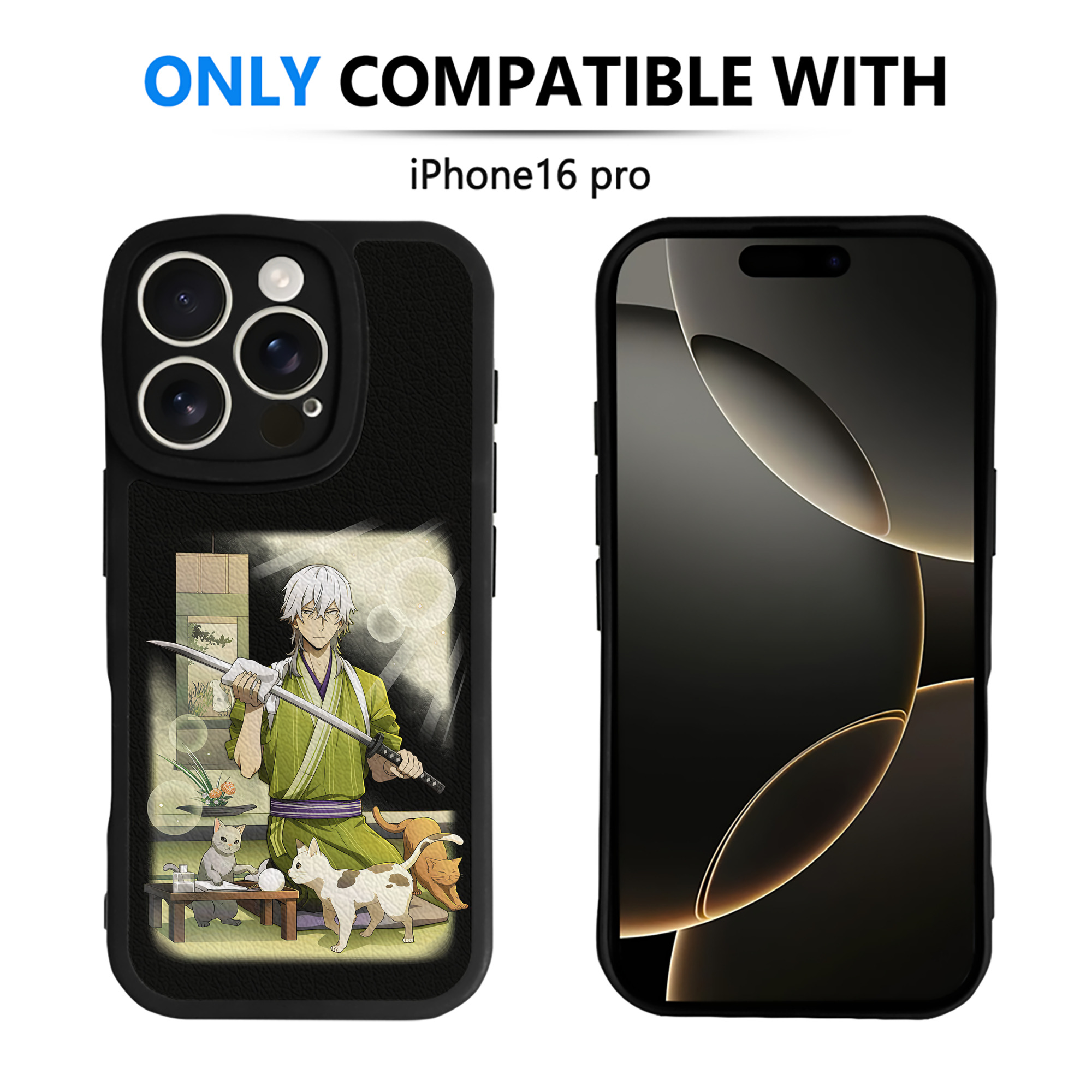 （画像用） 文豪ストレイドッグス Bungo Stray Dogs 【iPhone 16シリーズ対応】シリコンスマホケース（レザー調） 材質：シリコン